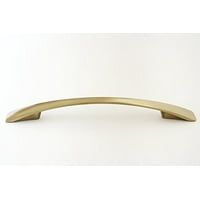 Hamilton Bowes Satin Brass Cabinet Hardware Cup Pull 3 Modern Basic Modern Gold Vibrant Amber